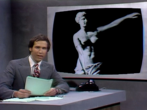 "On a serious note, vandals broke into the Louvre in Paris last night and attached arms to the famed Venus de Milo sculpture. Said the heartbroken curator of the museum, 'I do not speak English.'"