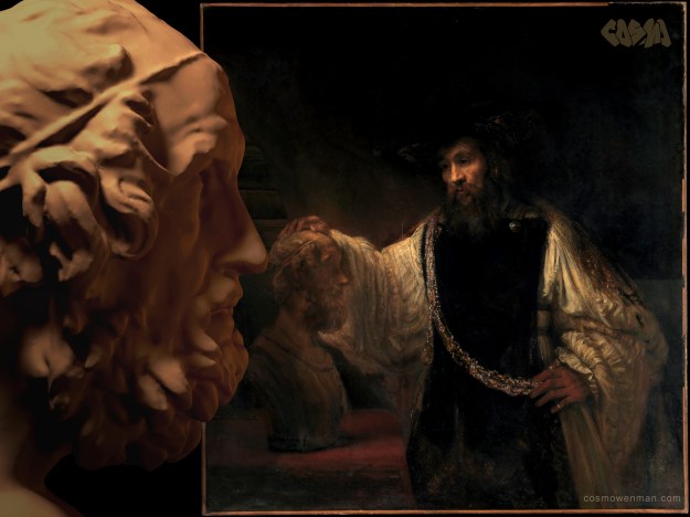 20140722 Homer Contemplating a Rembrandt of Aristotle with a Bust of Homer_by Cosmo Wenman (2400x1800)